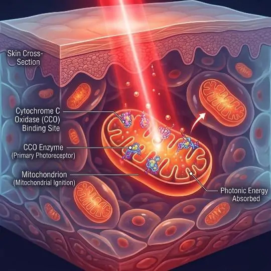 Cell diagram — how light becomes performance